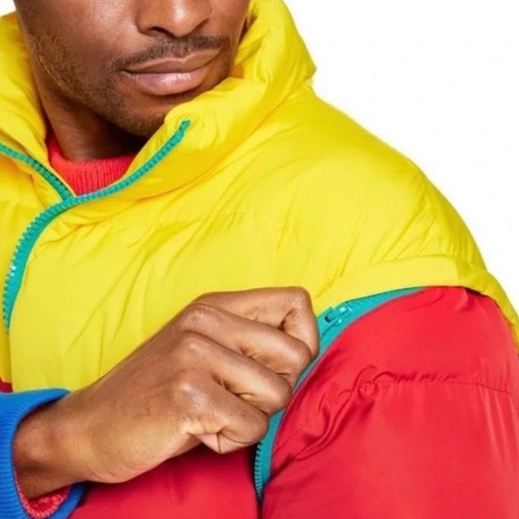 Lego X Target Retro Color Block Mens Tall Medium Puffer Ski Coat Jacket Vest NWT - Picture 9 of 11